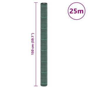 Grünes Unkrautvlies 1,5x25 m