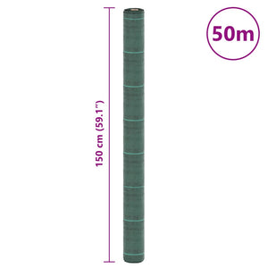 Unkrautvlies Grün 1,5x50 m