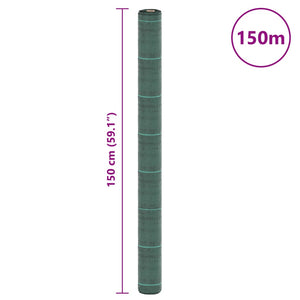 Unkrautvlies Grün 1,5x150 m