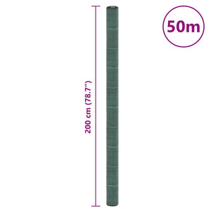 vidaXL Toile de paillage verte 2x50 m PP