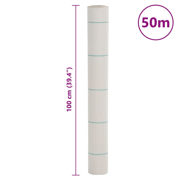 Unkrautvlies Weiß 1x50 m