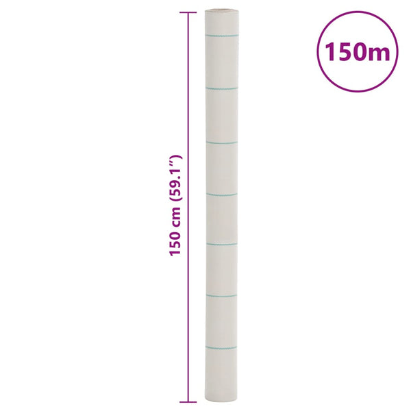 Unkrautvlies Weiß 1,5x150 m