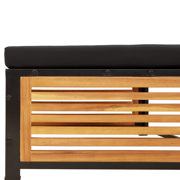 vidaXL Salon de jardin 11 pcs avec coussins Bois d'acacia massif