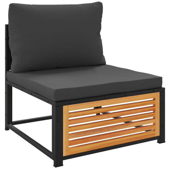 vidaXL Salon de jardin 11 pcs avec coussins Bois d'acacia massif