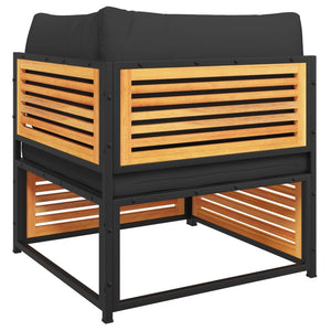 vidaXL Salon de jardin 11 pcs avec coussins Bois d'acacia massif