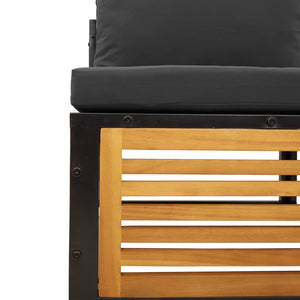 vidaXL Salon de jardin 11 pcs avec coussins Bois d'acacia massif