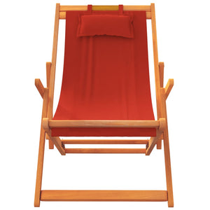 Klappbare Strandstühle 2er Set, Rot