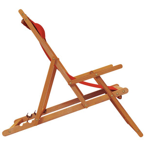 Klappbare Strandstühle 2er Set, Rot