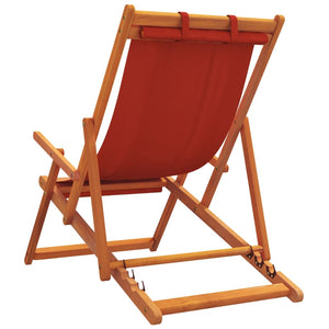 Klappbare Strandstühle 2er Set, Rot