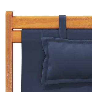 Klappbare Strandstühle, 2er Set, Blau