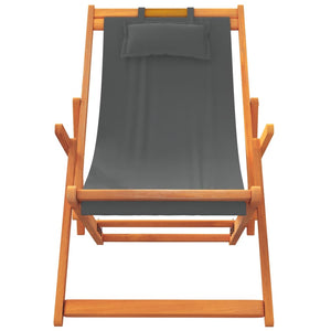 Klappbare Strandstühle 2er Set Grau