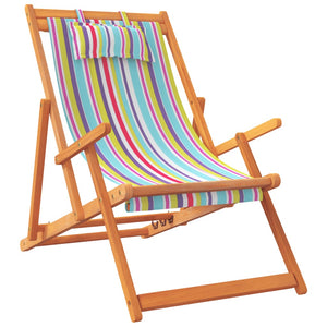 Klappbare Strandstühle, 2er-Set, Mehrfarbig