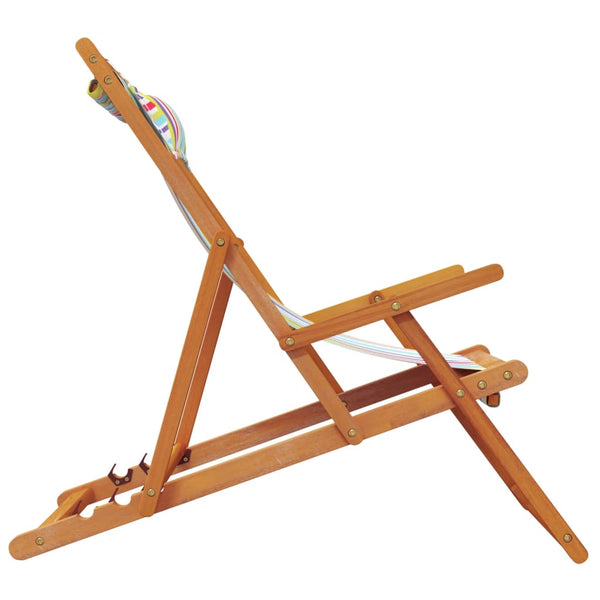 Klappbare Strandstühle, 2er-Set, Mehrfarbig
