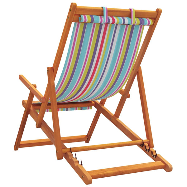 Klappbare Strandstühle, 2er-Set, Mehrfarbig