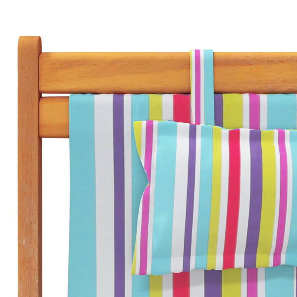 Klappbare Strandstühle, 2er-Set, Mehrfarbig