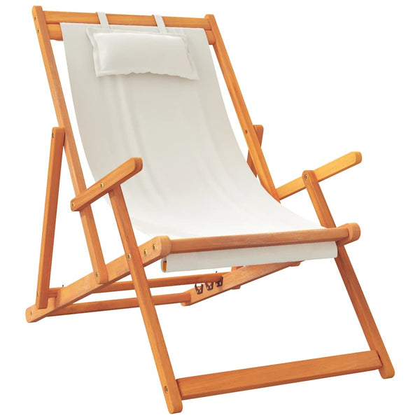 Klappbare Strandstühle 2er Set Creme