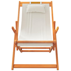 Klappbare Strandstühle 2er Set Creme