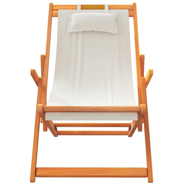 Klappbare Strandstühle 2er Set Creme