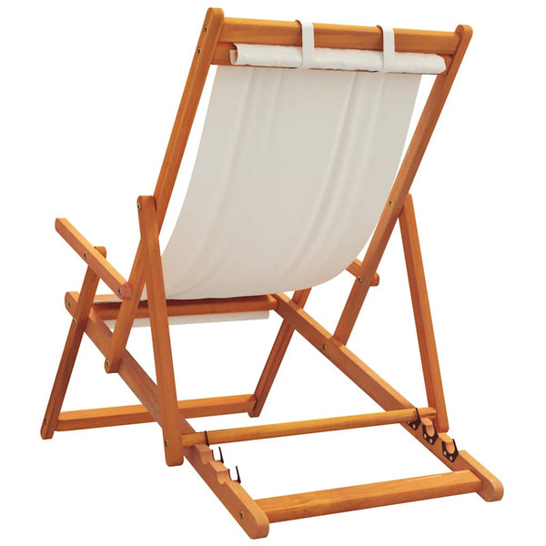 Klappbare Strandstühle 2er Set Creme