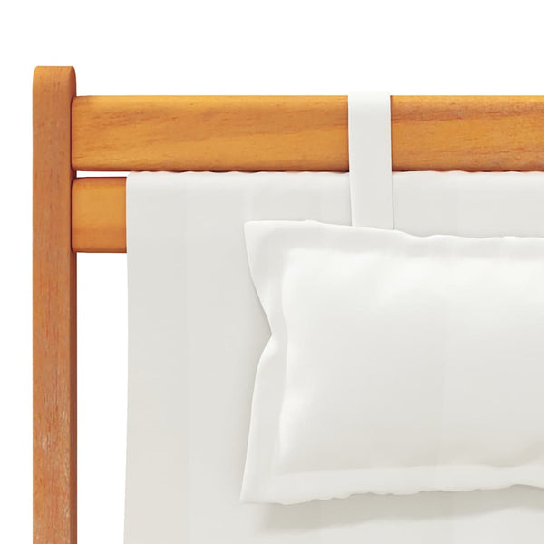 Klappbare Strandstühle 2er Set Creme