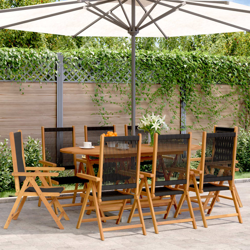Verstellbare Gartenstühle 8er Set Akazie