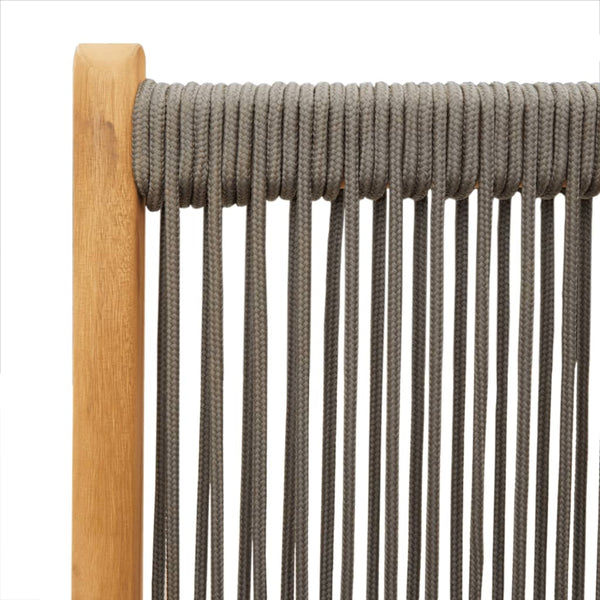 vidaXL Chaises de jardin inclinables 6 pcs Gris Bois d'acacia massif