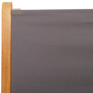 vidaXL Chaises de jardin inclinables 8 pcs Anthracite Tissu et bois massif