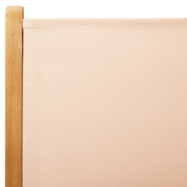 vidaXL Chaises de jardin réglables 4 pcs Tissu beige et bois massif