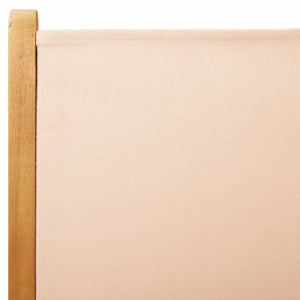 vidaXL Chaises de jardin réglables 6 pcs Tissu beige et bois massif