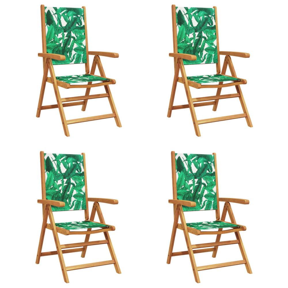 Verstellbare Gartenstühle 4er Set Grün