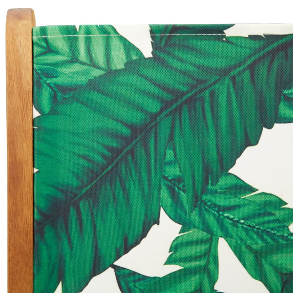 vidaXL Chaises de jardin réglables 6 pcs Tissu vert et bois massif