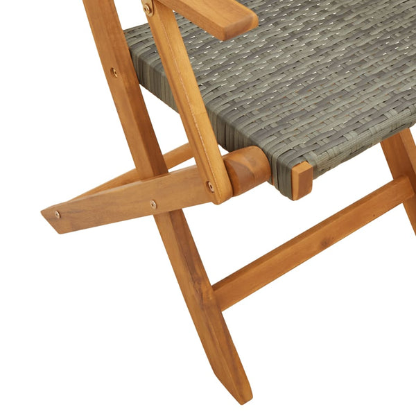 Klappbare Gartenstühle 6er Set Grau