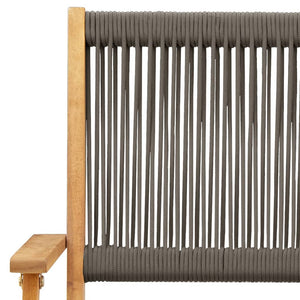 vidaXL Chaises de jardin pliantes 8 pcs Gris Bois d'acacia massif
