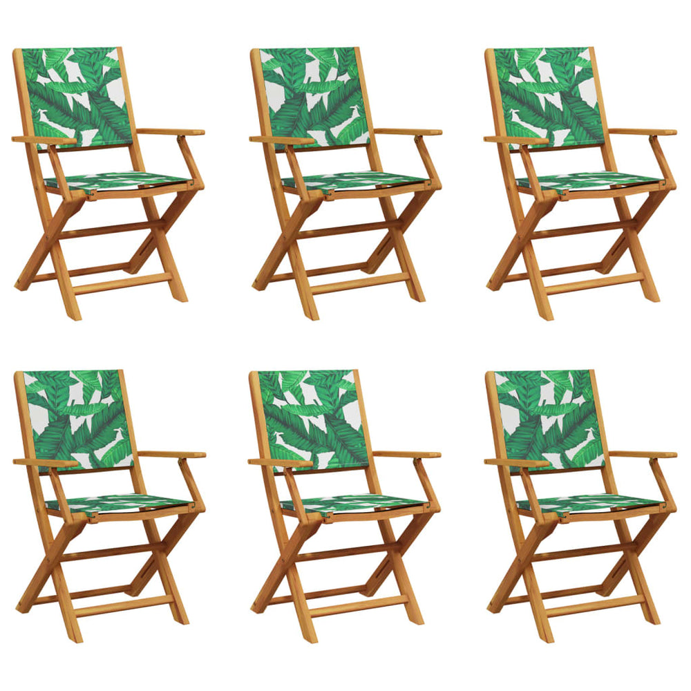 Klappbare Gartenstühle 6er Set, Grün