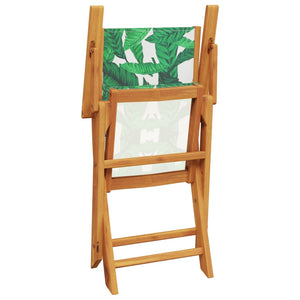 vidaXL Chaises de jardin pliantes 6 pcs Vert Tissu et Bois massif