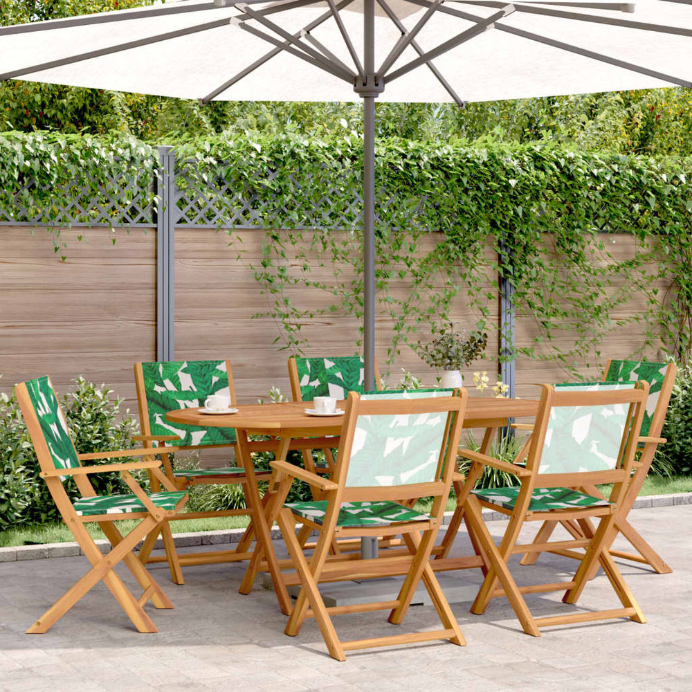 Klappbare Gartenstühle 6er Set, Grün