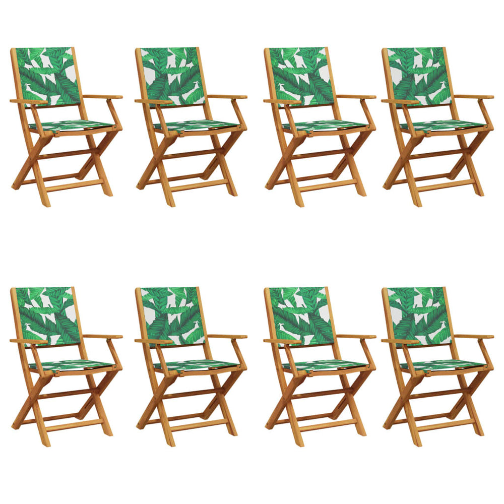 Klappbare Gartenstühle, 8er-Set, Grün