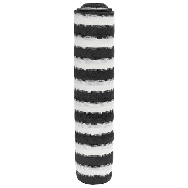 Anthrazit/Weiße Zaunblende 1,2x50m