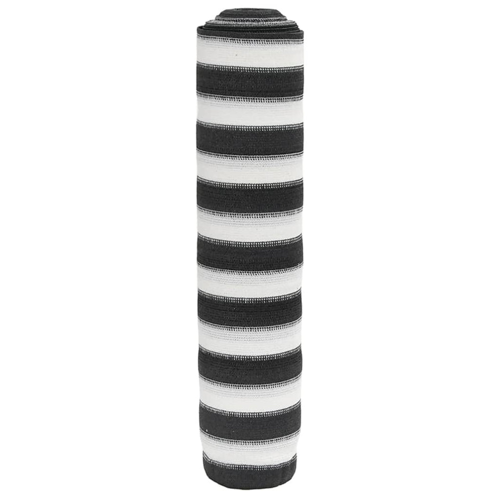 Anthrazit-Weiße Zaunblende 1,5x25m