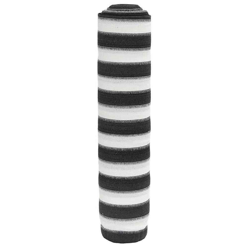 Anthrazit-Weiße Zaunblende 1,5x50m