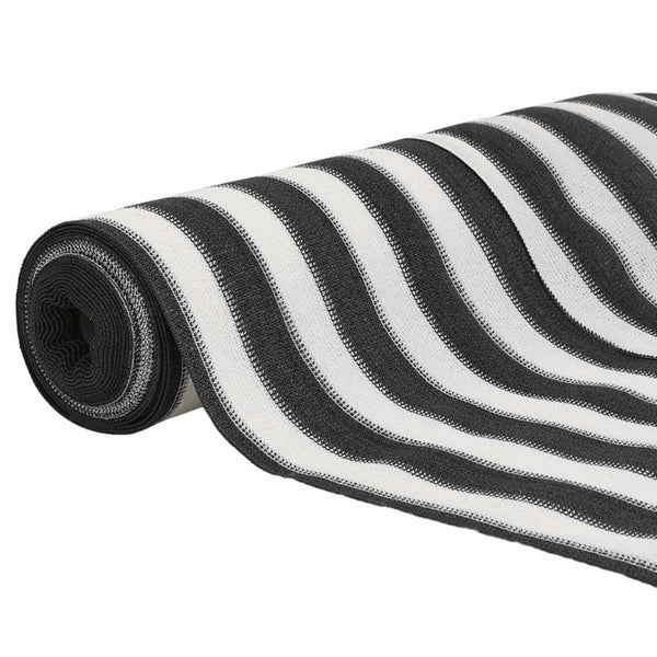 Anthrazit-Weiße Zaunblende 2x25m HDPE