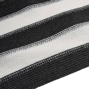 Anthrazit-Weiße Zaunblende 2x25m HDPE