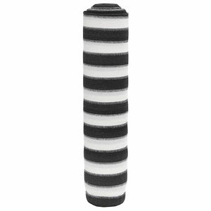 Anthrazit-Weiße Zaunblende 2x25m, 150 g/m²
