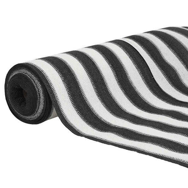 Anthrazit-Weiße Zaunblende 2x25m, 150 g/m²