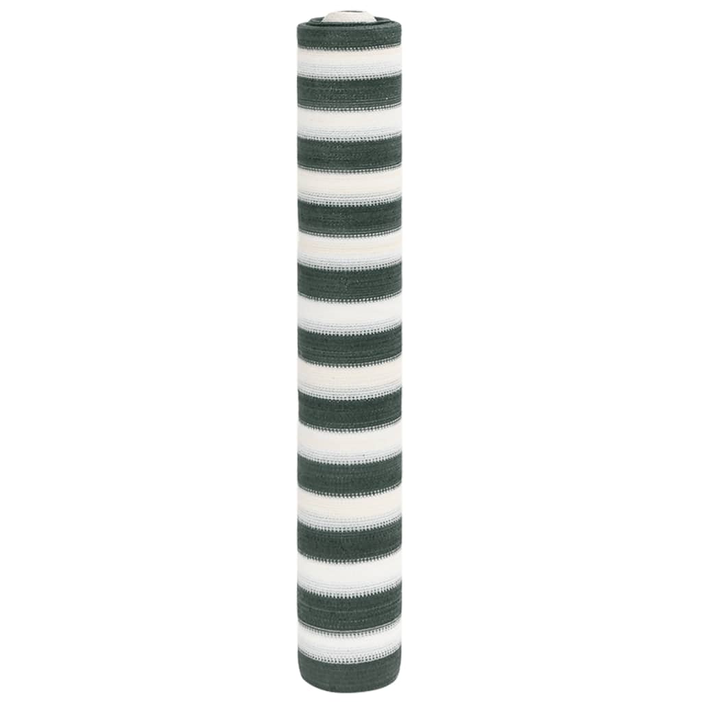 Zaunblende Grün/Weiß 1x10 m HDPE