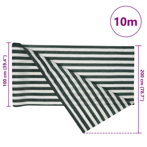 Sichtschutznetz Grün-Weiß 2x10m HDPE
