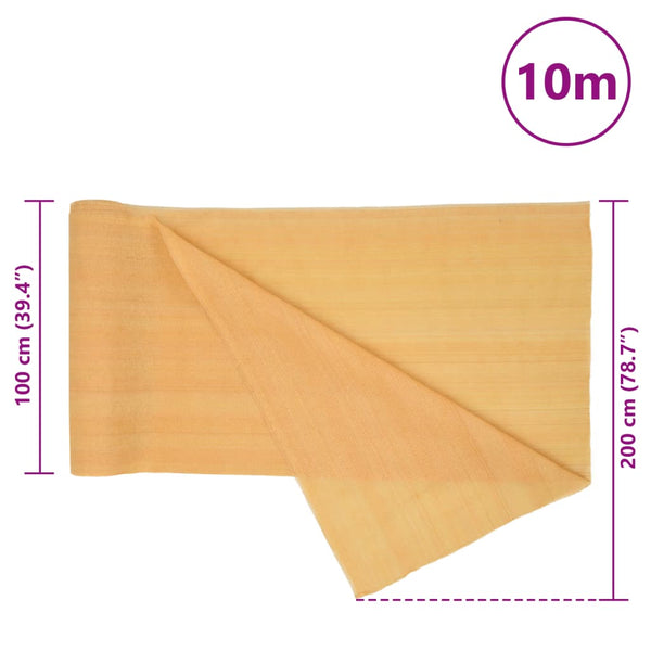 Sandfarbene Zaunblende 2x10m HDPE 150 g/m²