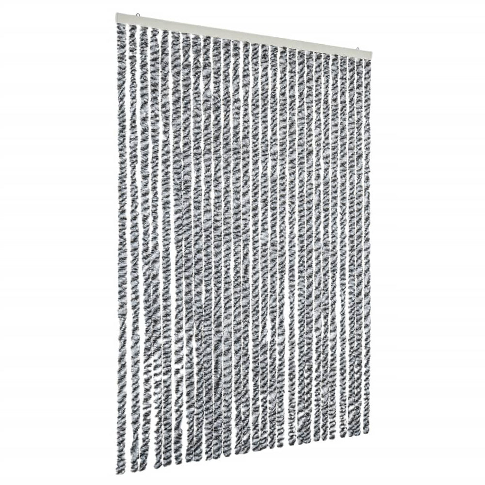 Chenille Fliegenvorhang Grau 118x220cm