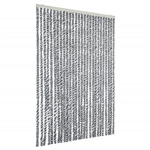 Chenille Fliegenvorhang Grau 118x220cm