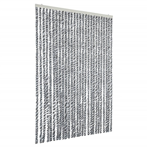 Chenille Fliegenvorhang Grau 118x220cm